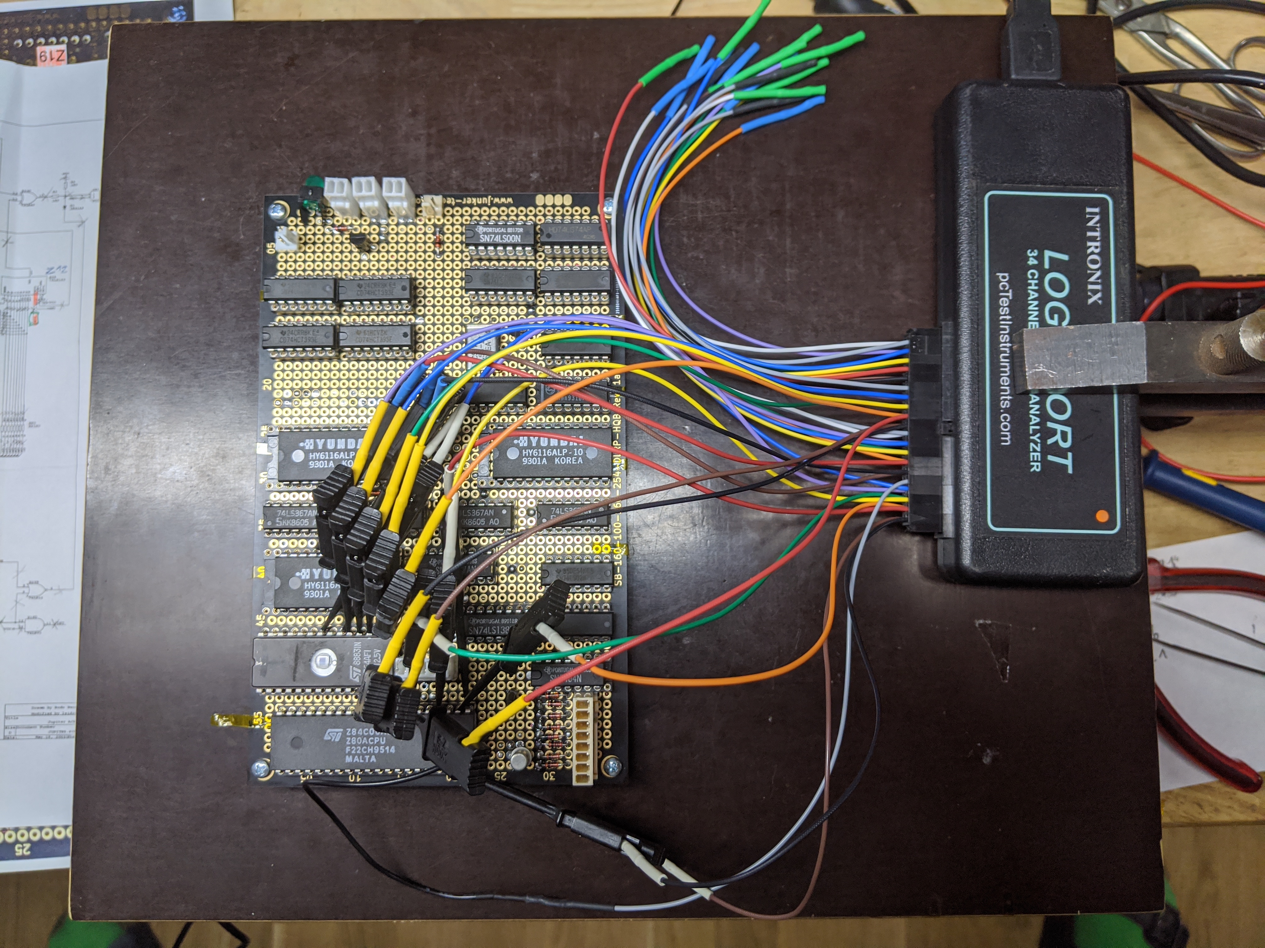 Logic Analyzer Probes Connected